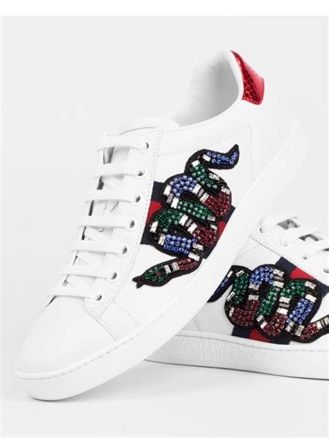 gucci aces snake cost|Gucci ace embroidered sneaker dragon.